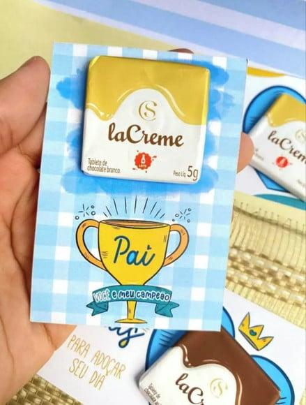 Card com Tablete Cacau Show 5g- Dia dos Pais