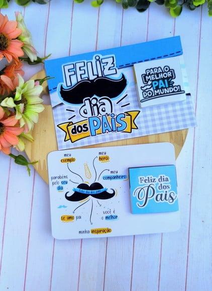 Card com Tablete Cacau Show 5g- Dia dos Pais