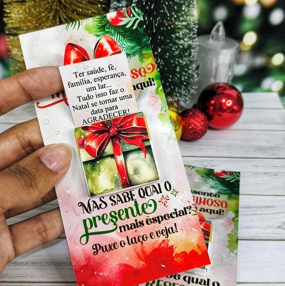 Card com Tablete Cacau Show 5g- Natal