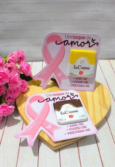 Card com Tablete Cacau Show 5g- Outubro Rosa
