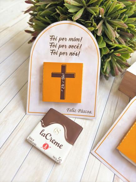 Card com Tablete Cacau Show 5g- Páscoa