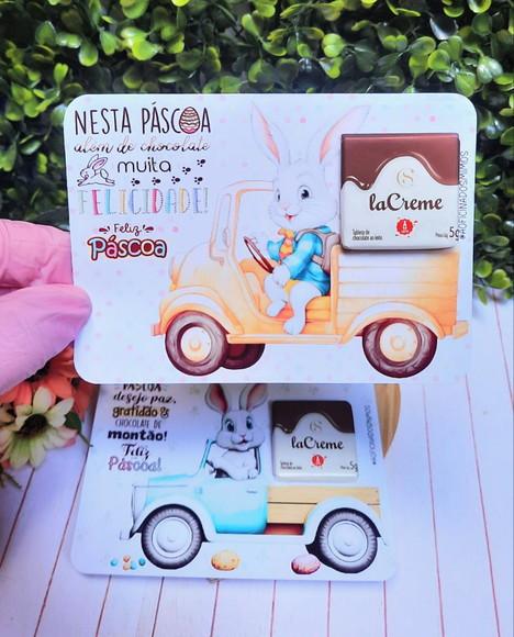 Card com Tablete Cacau Show 5g- Páscoa
