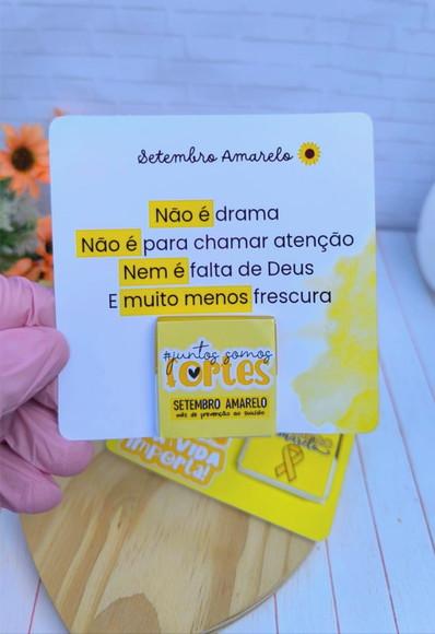 Card com Tablete Cacau Show 5g- Setembro Amarelo