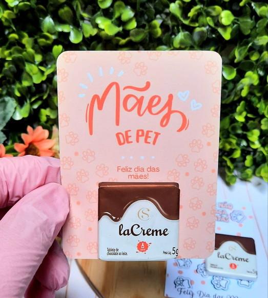 Card com Tablete Cacau Show- Dia das Mães Pet