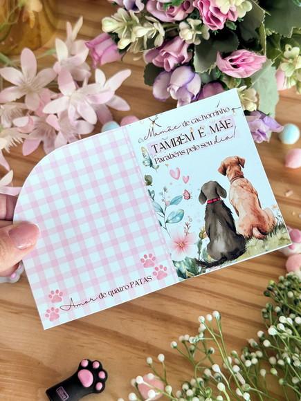 Card com Tablete Cacau Show- Mãe de Pet