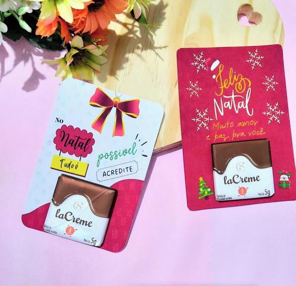 Card com Tablete Cacau Show- Natal