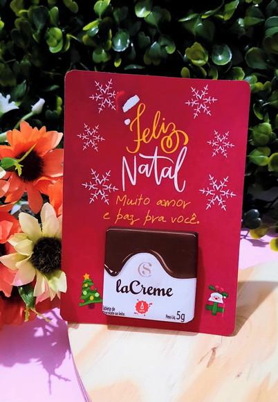 Card com Tablete Cacau Show- Natal