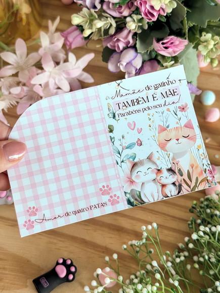 Card com Tablete Cacau Show- Mãe de Pet