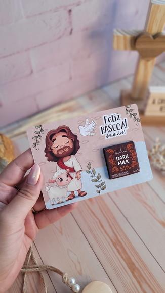 Card com Tablete Cacau Show- Páscoa