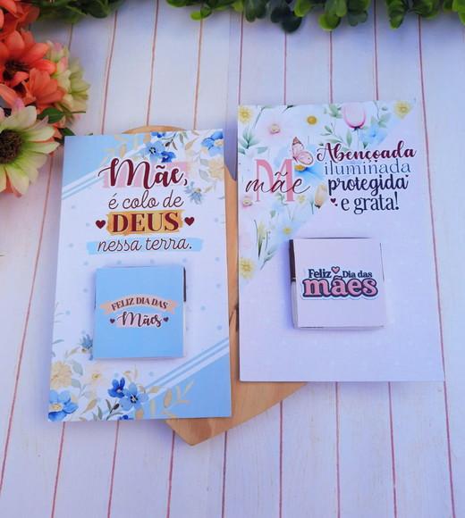 Card com Tablete Chocolate Cacau Show 5g- Dia das Mães