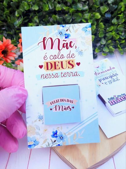Card com Tablete Chocolate Cacau Show 5g- Dia das Mães