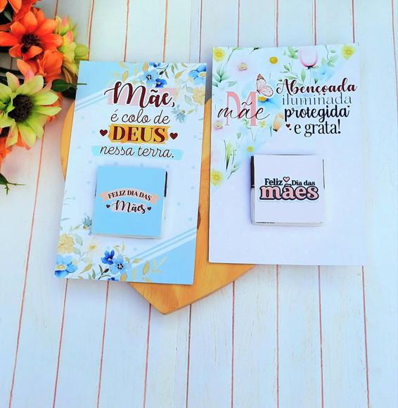Card com Tablete Chocolate Cacau Show 5g- Dia das Mães