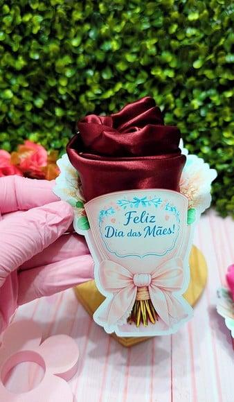 Card com Touca Cetim- Dia das Mães