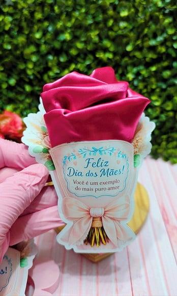 Card com Touca Cetim- Dia das Mães