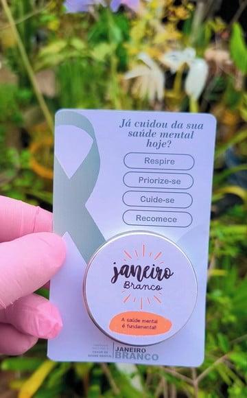 Card com Velinha- Janeiro Branco