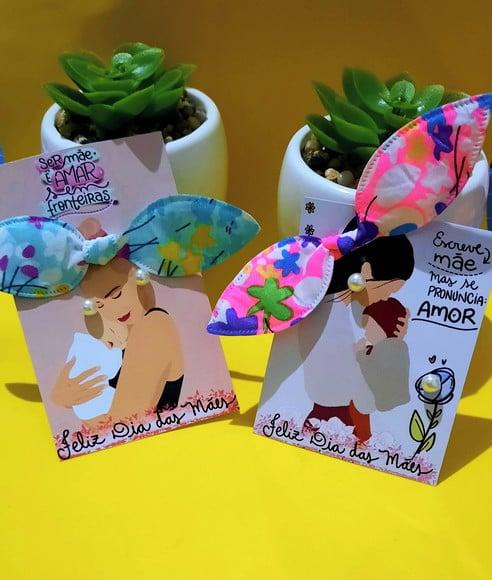 Card com Xuxinha e Brinco- Dia das Mães