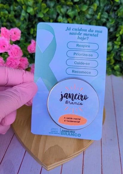 Card com Velinha- Janeiro Branco