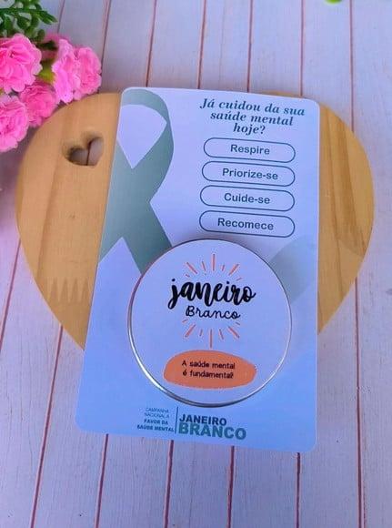 Card com Velinha- Janeiro Branco