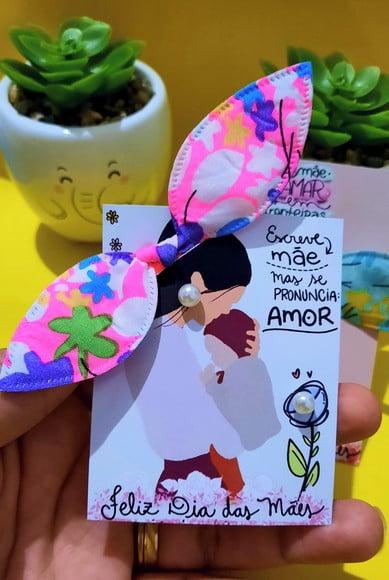 Card com Xuxinha e Brinco- Dia das Mães
