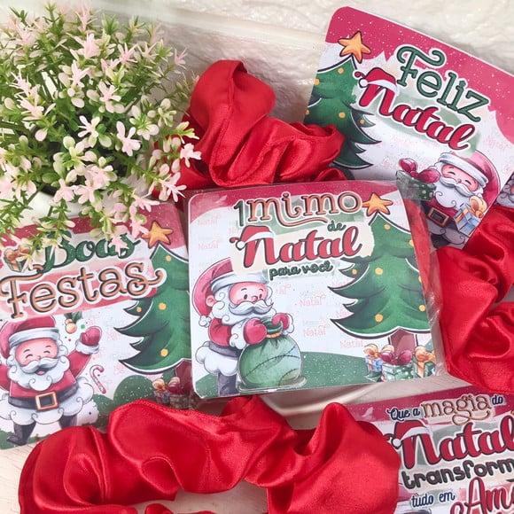 Card com Xuxinha Scrunchie- Natal