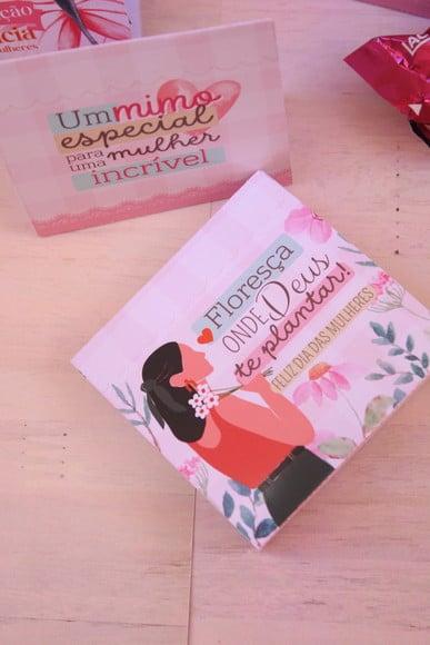 Card Envelope com Bombom- Dia da Mulher