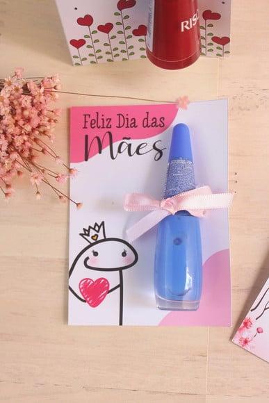 Card Flork com Esmalte- Dia das Mães