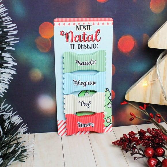 Cartão com 4 Balinhas- Natal