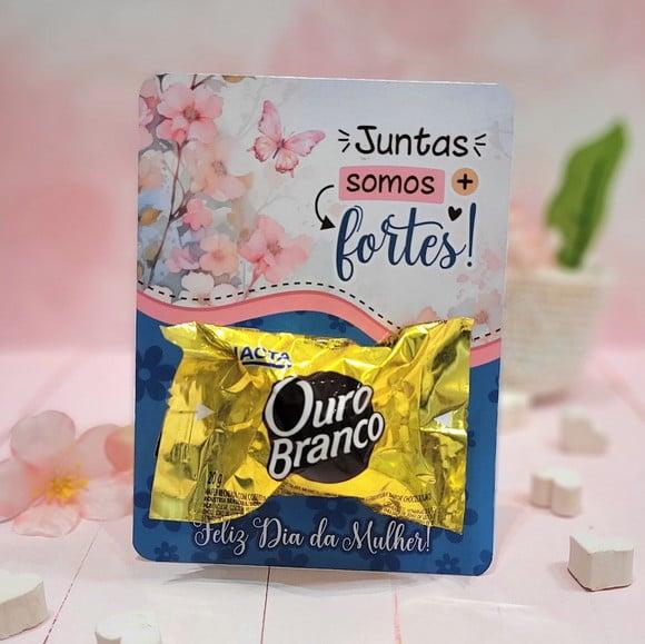 Cartão com Bombom- Dia da Mulher