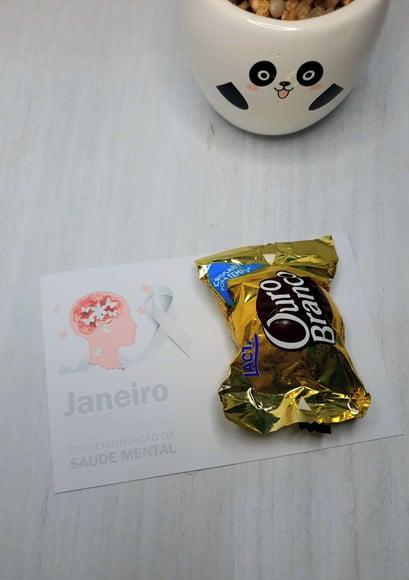 Cartão com Bombom- Saúde Mental