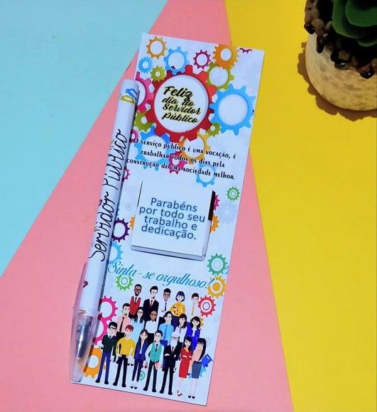 Cartão com Caneta e Cacau Show 5g- Servidor Público