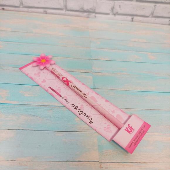 Cartão Com Caneta Ou Lápis- Outubro Rosa