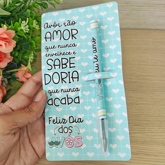 Cartão com Caneta- Dia dos Avós