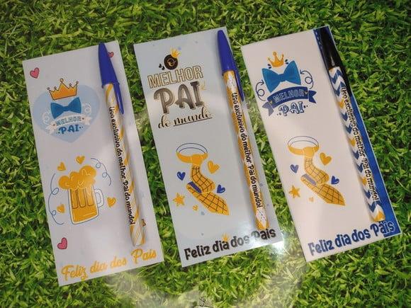 Cartão Com Caneta- Dia Dos Pais