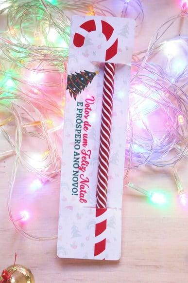 Cartão com Caneta- Feliz Natal