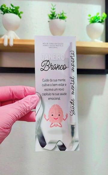 Cartão com Caneta- Janeiro Branco