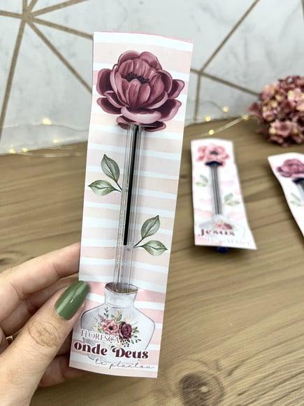 Cartão com Caneta- Mimo Mulheres