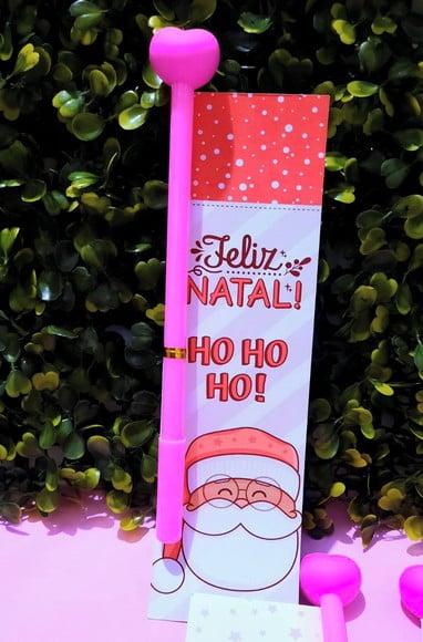 Cartão com Caneta- Natal