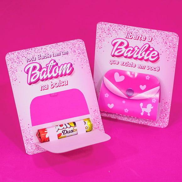 Cartão com Chocolate Baton- Barbie