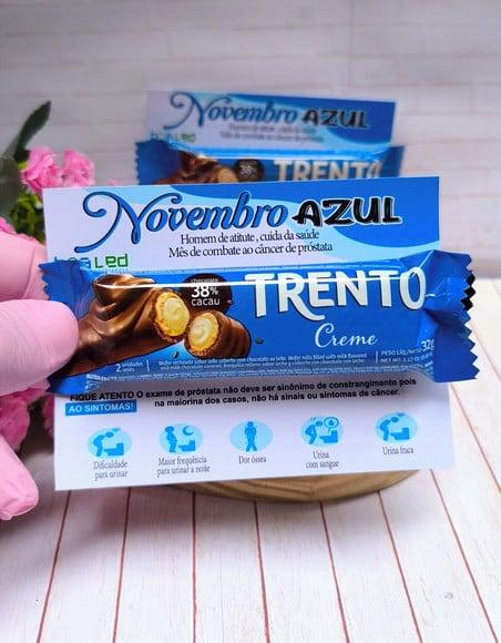 Cartão com Chocolate Trento- Novembro Azul