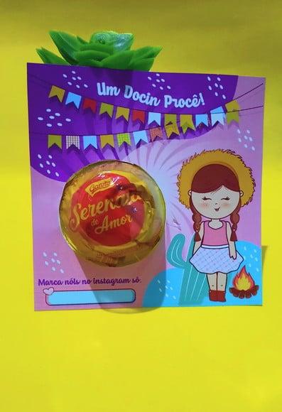 Cartão com Coloreti ou Bombom- Festa Junina