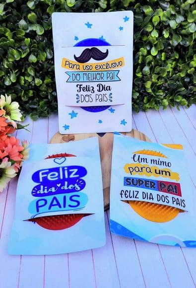 Cartão com Escovinha de Bolso- Dia dos Pais