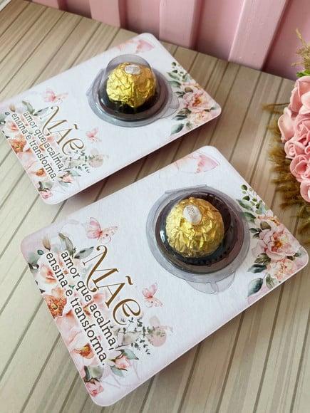 Cartão com Ferrero Rocher- Dia das Mães