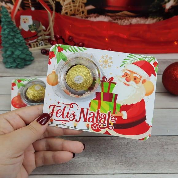 Cartão com Ferrero Rocher- Natal