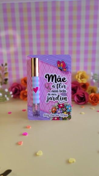 Cartão com Gloss Labial- Dia das Mães