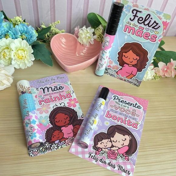 Cartão com Gloss Labial- Dia das Mães