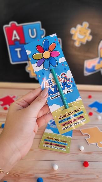 Cartão com Lápis ou Caneta- Autismo