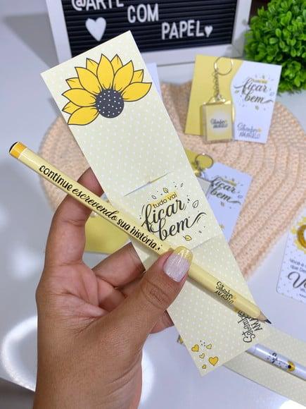Cartão com Lápis- Setembro Amarelo