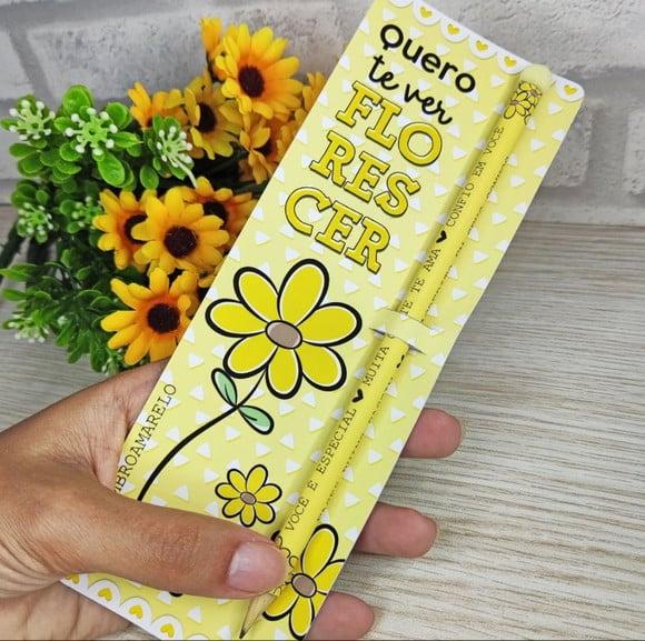 Cartão com Lápis- Setembro Amarelo