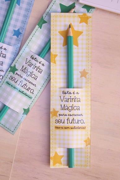Cartão com Lápis- Volta as Aulas