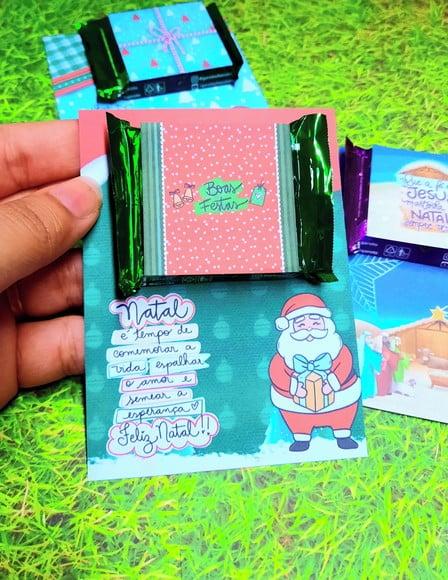 Cartão com Mini Talento- Natal
